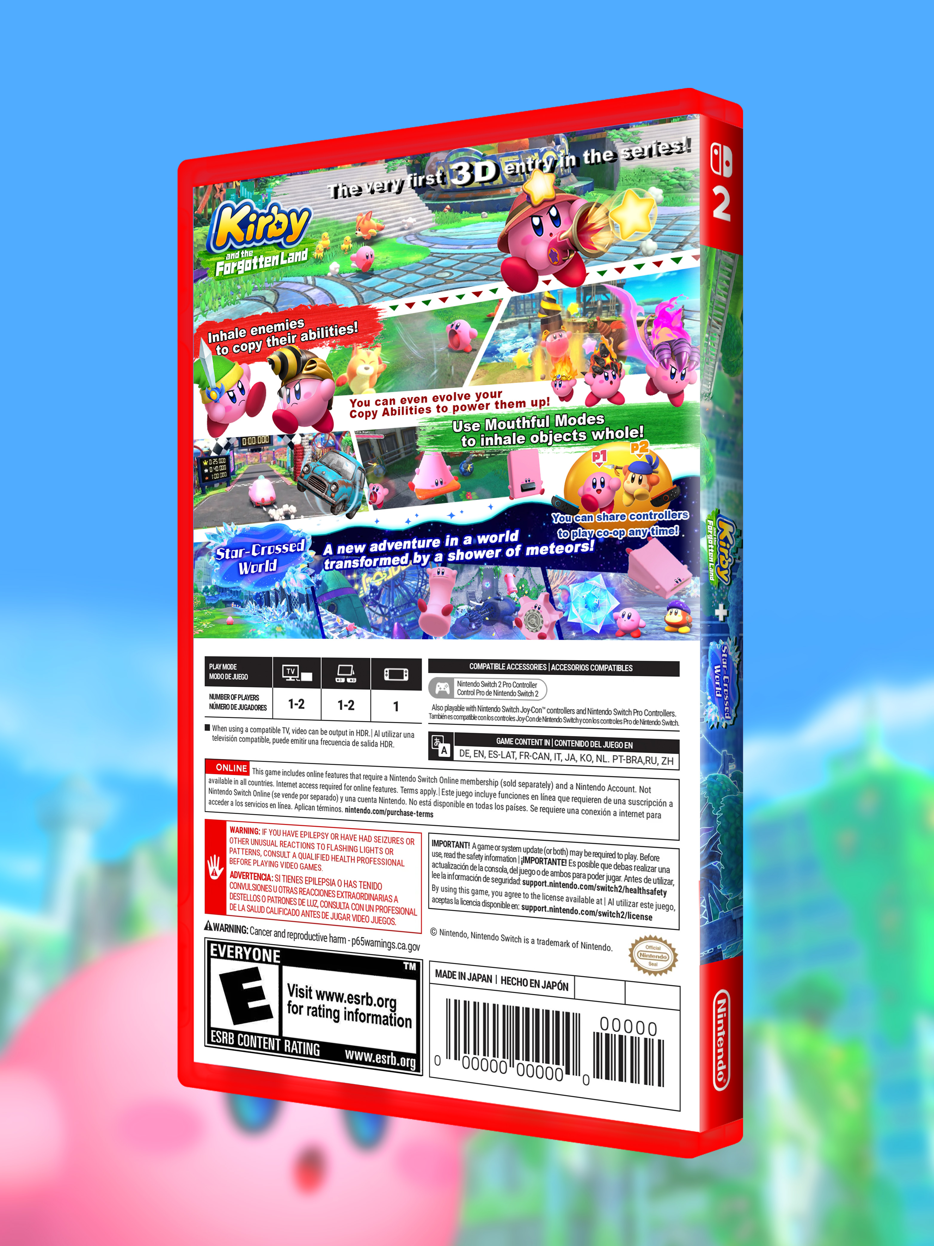 SWITCH2_Kirby and the Forgotten Land Nintendo Switch 2 Edition_USA_box-back.jpg